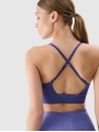 Soutien de treino de baixo suporte para mulher - azul marinho 4FWSS25USBAF181 azul marinho