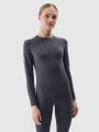 Roupa interior termoactiva sem costuras (top) para mulher - cinzento 4FWSS25USEAF190 cinzento