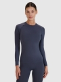 Roupa interior termoactiva sem costuras (top) para mulher - cinzento 4FWSS25USEAF190 cinzento