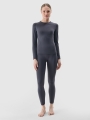 Roupa interior termoactiva sem costuras (top) para mulher - cinzento 4FWSS25USEAF190 cinzento