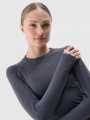 Roupa interior termoactiva sem costuras (top) para mulher - cinzento 4FWSS25USEAF190 cinzento