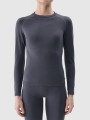 Roupa interior termoactiva sem costuras (top) para mulher - cinzento 4FWSS25USEAF190 cinzento