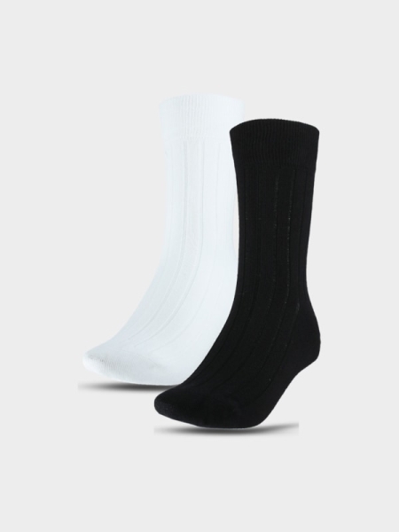 Meias de equipa casuais para mulher (2 unidades) - multicoloridas 4FWSS25USOCF375 multicoloridas