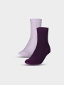 Meias de equipa casuais para mulher (2 unidades) - multicoloridas 4FWSS25USOCF375 multicoloridas