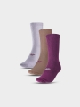 Meias casual para tornozelo (pack de 3) unisexo - multicolor 4FWSS25USOCU358 multicolor